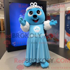 Costume mascotte Sky Blue...