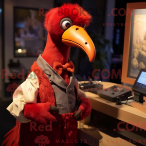 Red Dodo Bird maskot...