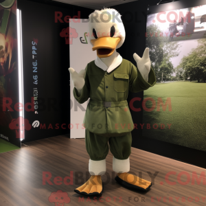 Máscara Olive Geese com...