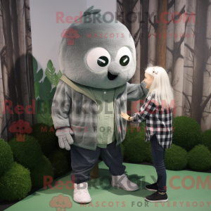 Grå spinat maskot kostume...