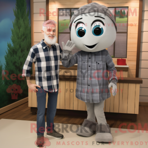 Grå spinat maskot kostume...