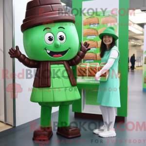 Green Chocolate Bars mascot...