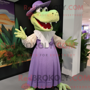 Lavender Crocodile mascot...