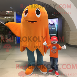 Orange Stingray mascot...