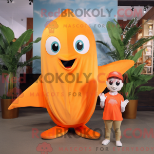 Orange Stingray mascot...