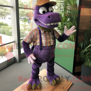 Lilla krokodille maskot...