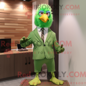 Grünes Huhn Maskottchen...