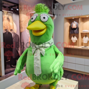 Green Chicken mascot...