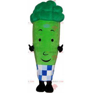 Mascotte de légume vert de brocoli. Bonhomme vert -