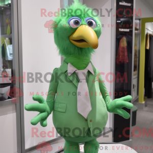 Grøn kylling maskot kostume...