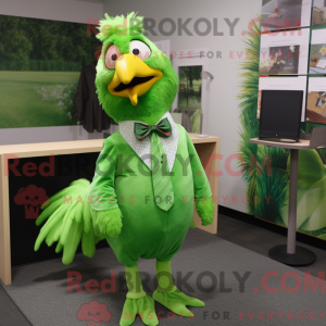 Grønn kylling maskot drakt...