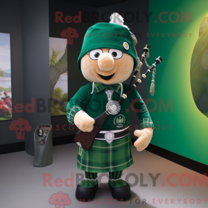 Forest Green Bagpipe mascot...