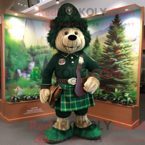 Forest Green Bagpipe mascot...