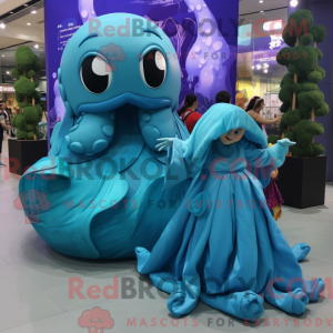 Costume de mascotte de Cyan...
