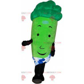 Verdura broccoli verde mascotte. Uomo verde - Redbrokoly.com