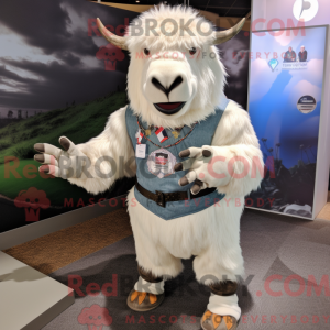 Postava maskota bílého...