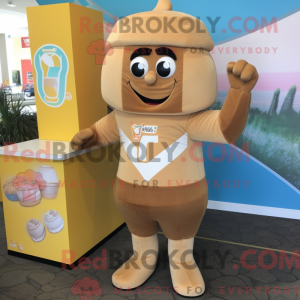 Maskotdraktfigura Tan Candy...