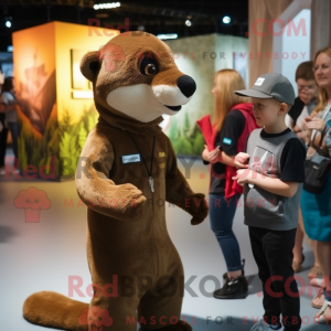 Brauner Marder Maskottchen...