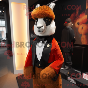 Rust Alpaca mascot costume...