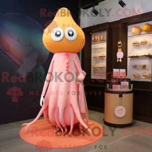 Postava maskota Peach Squid...