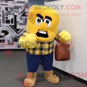 Postava maskota žluté...