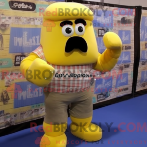 Postava maskota žluté...