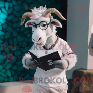 Sølv geit maskot drakt...