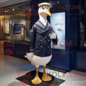Costume mascotte de Navy...
