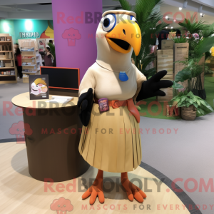 Tan Toucan mascot costume...