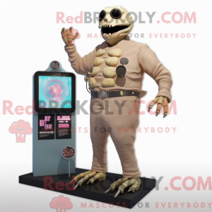 Tan Undead mascottekostuum...