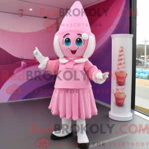Postava maskota Pink Ice...