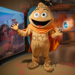 Tan Goulash mascot costume...
