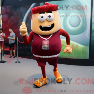 Maroon Burgers mascot...