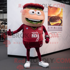Maroon Burgers mascot...