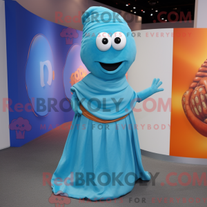 Costume de mascotte Cyan...