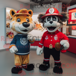 Fire Fighter maskot kostume...