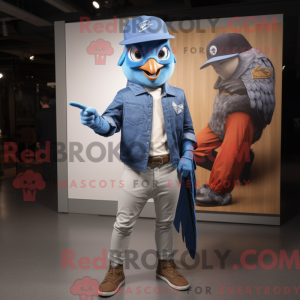 Rust Blue Jay maskot...