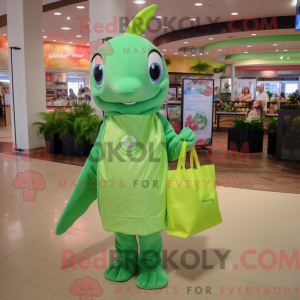 Postava maskota Lime Green...