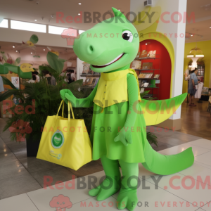 Postava maskota Lime Green...