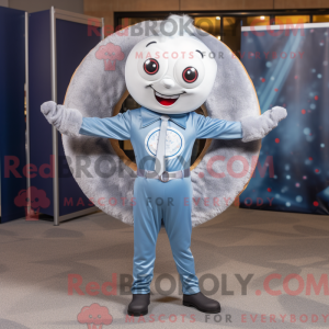 Silver Donut maskot kostume...