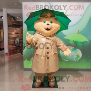 Tan Leprechaun Hat maskot...