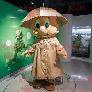 Tan Leprechaun Hat mascotte...
