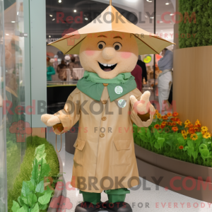 Tan Leprechaun Hat maskot...