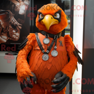 Orange Hawk maskot kostume...