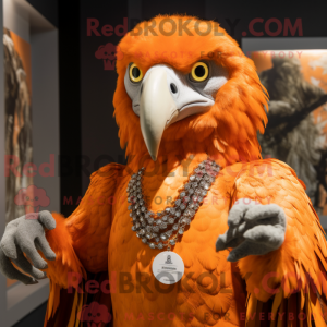 Orange Hawk maskot kostume...