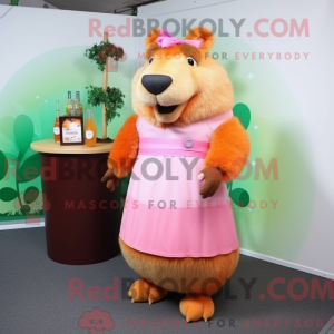 Costume de mascotte Peach...