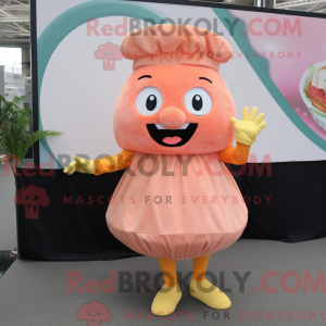 Peach Burgers Maskottchen...