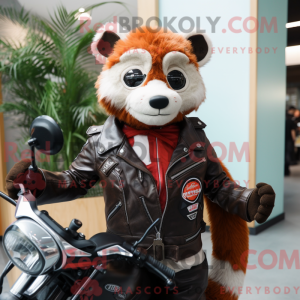 Rød Panda maskot kostume...
