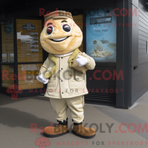 Maskotdraktfigure Beige...