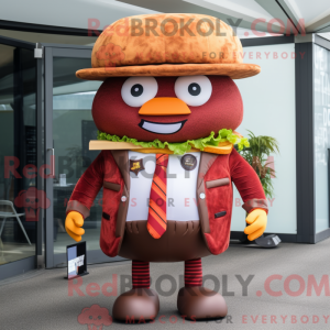 Rust Hamburger Maskottchen...